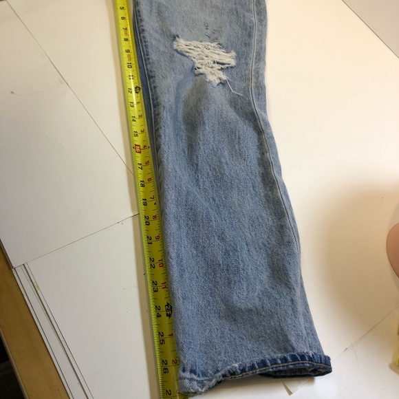 Madewell Women high waisted Distressed The Perfect Vintage Jean sz 26 in EUC - Picture 3 of 8